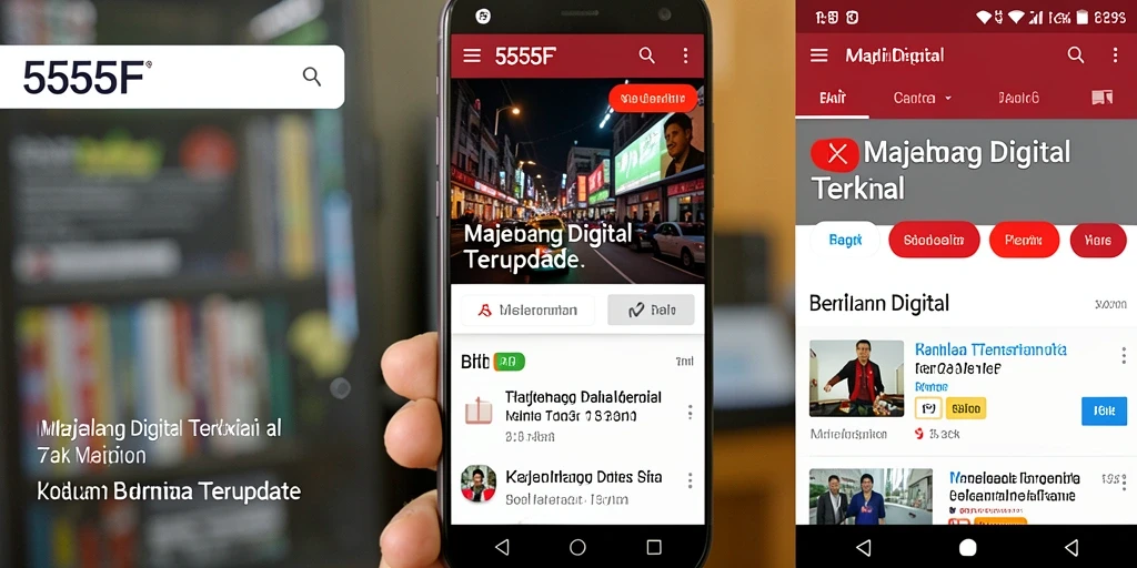 Tampilan antarmuka aplikasi 555F yang modern dan intuitif.