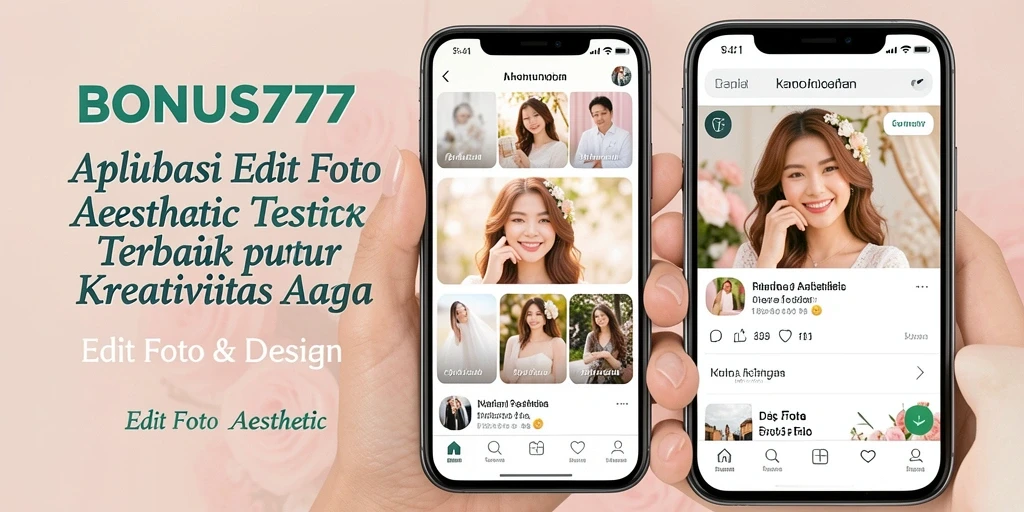 Antarmuka intuitif BONUS777 untuk edit foto aesthetic.