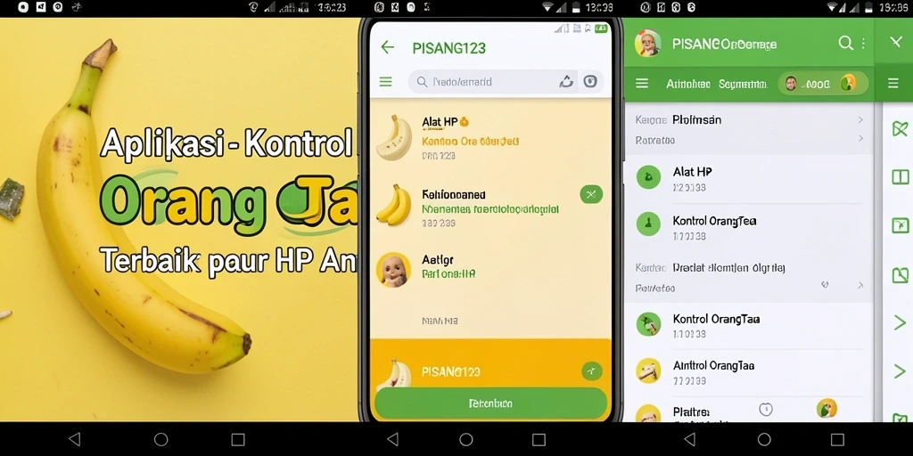 Antarmuka PISANG123 yang intuitif dan mudah digunakan untuk kontrol orang tua.