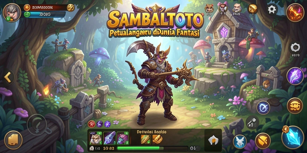 Antarmuka menarik dari game RPG SAMBALTOTO yang penuh aksi.