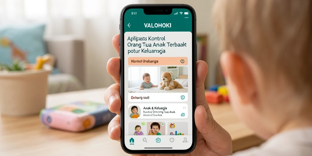 Antarmuka aplikasi VALOHOKI untuk kontrol orang tua yang intuitif.